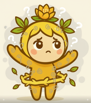 Lumen looking confused and tired